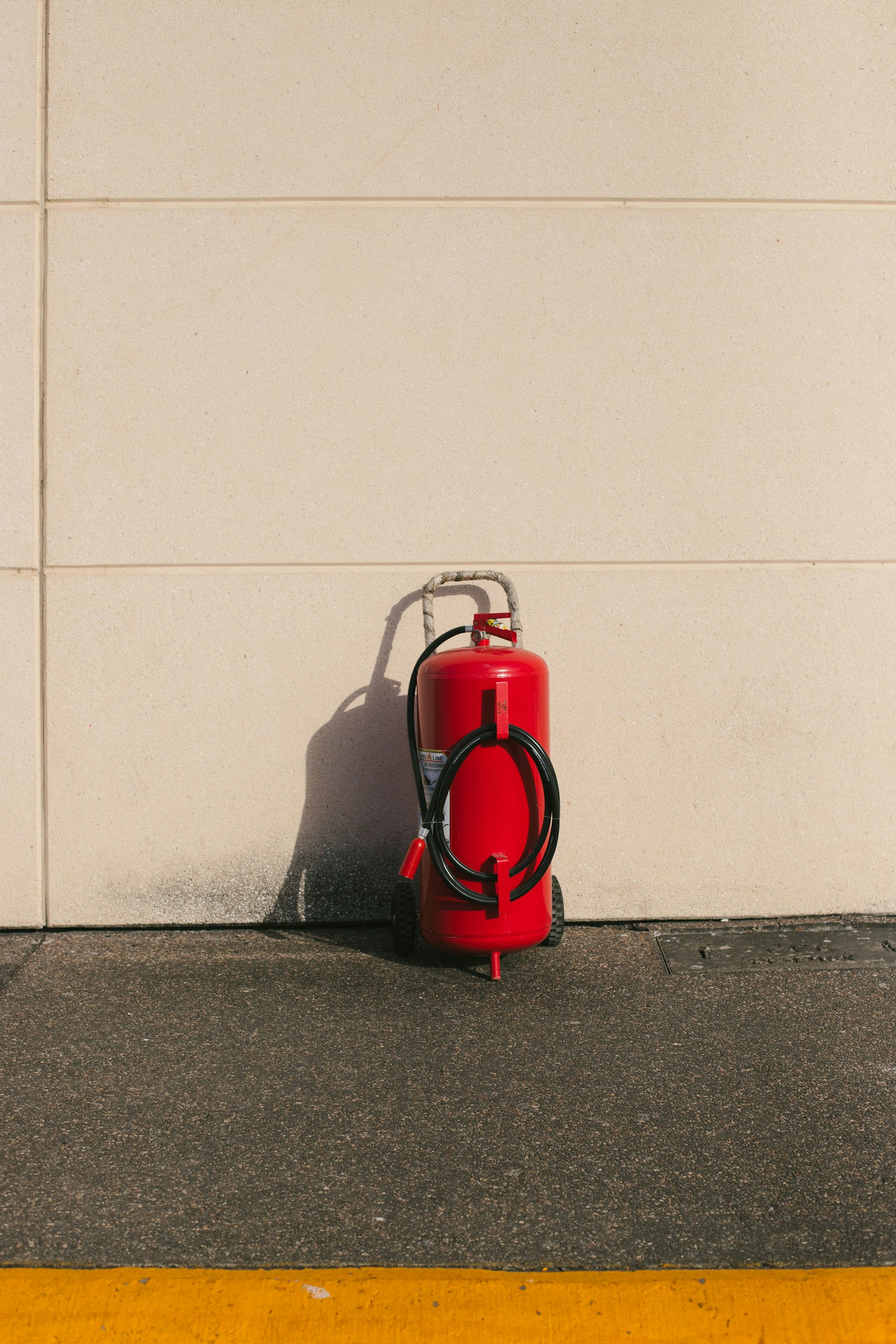 Fire extinguisher installation featured in the GFS project